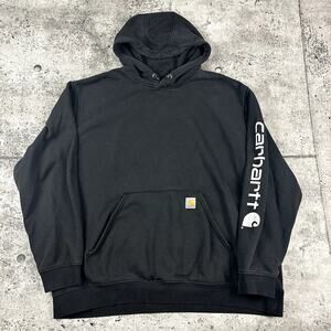 Carhartt Hoodie Black Size XXL Loose Fit Workwear